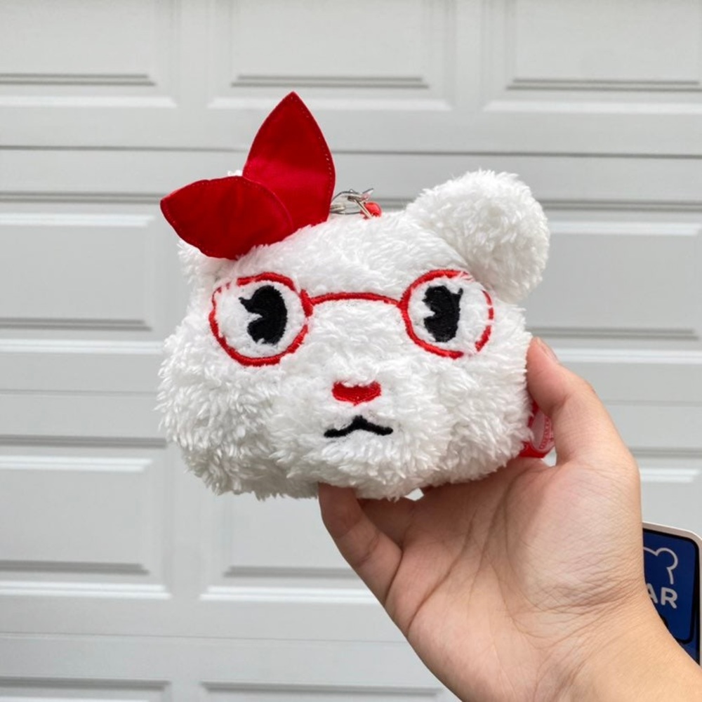 cute plush ID card holder